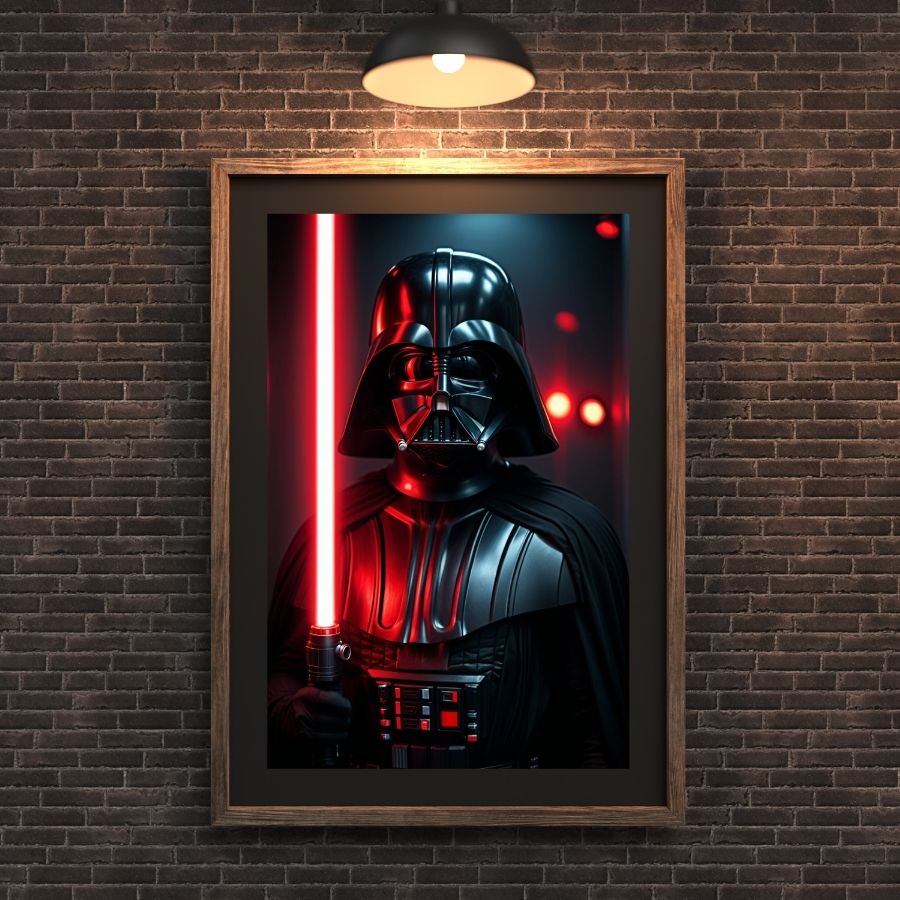 Affiche Film Star Wars – Dark Vador, décoration murale impressionnante pour les fans de la saga.